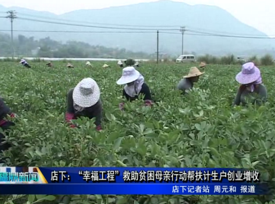 店下：“幸福工程”救助貧困母親行動幫扶計(jì)生戶創(chuàng)業(yè)增收