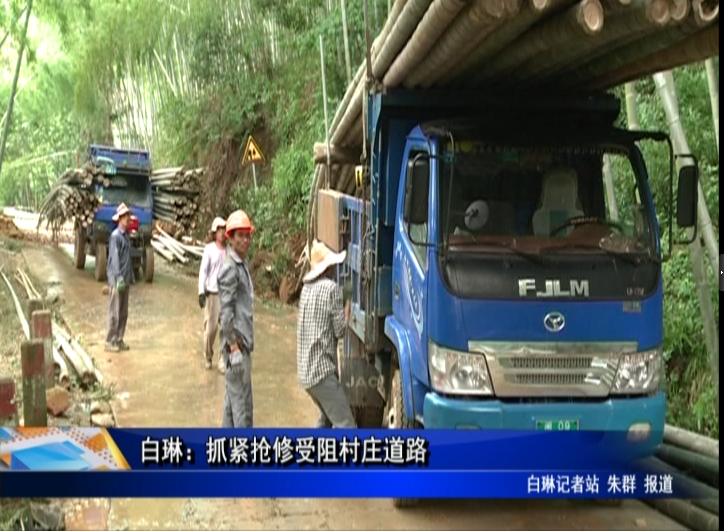 白琳：抓緊搶修受阻村莊道路