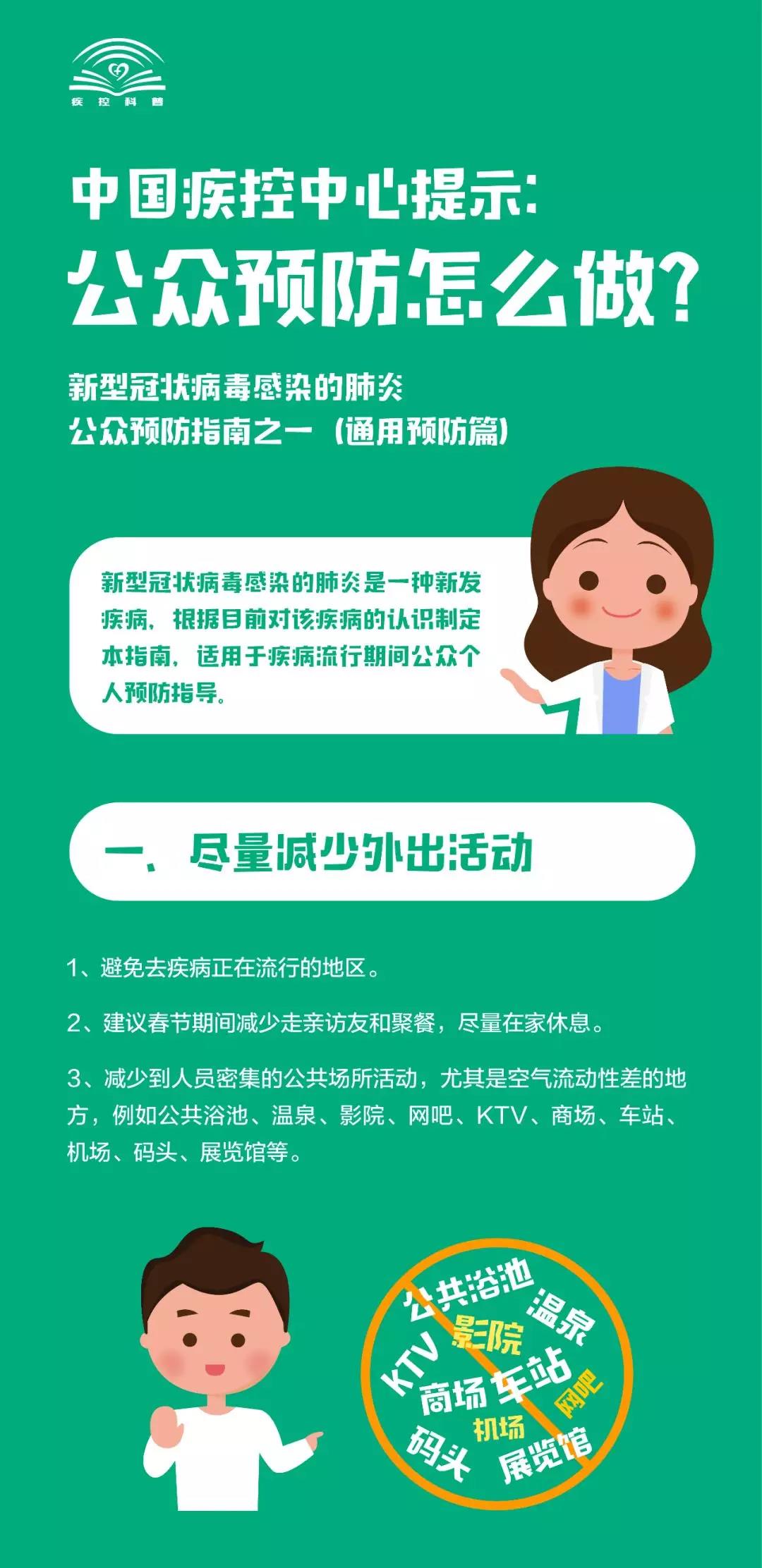 看過來！新型冠狀病毒感染的肺炎，公眾預防怎么做？