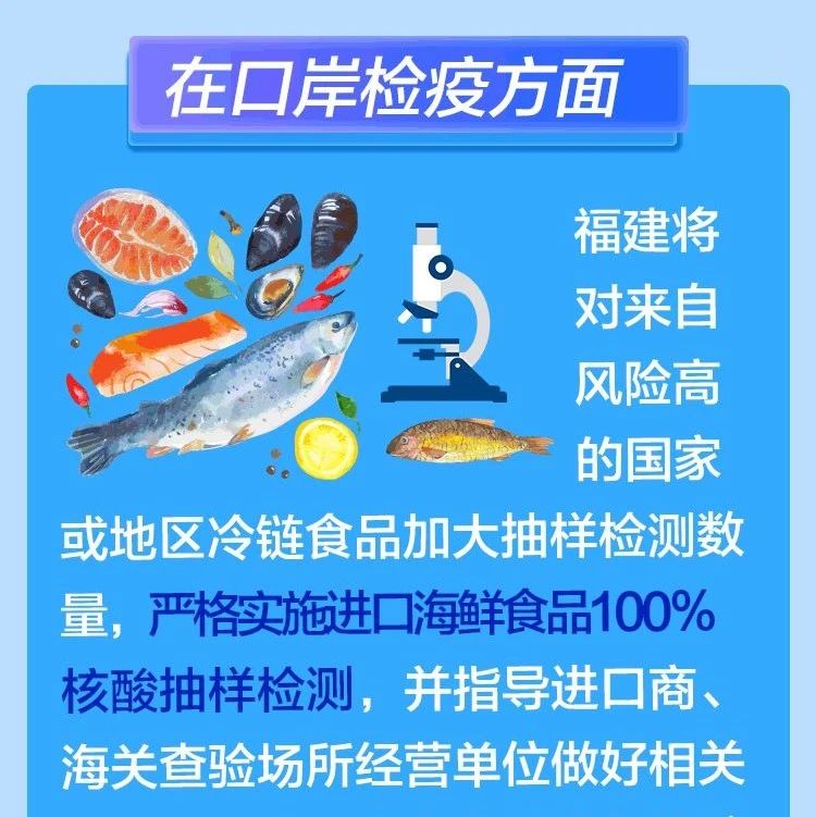 福建：實(shí)施進(jìn)口海鮮食品100%核酸抽樣檢測(cè)