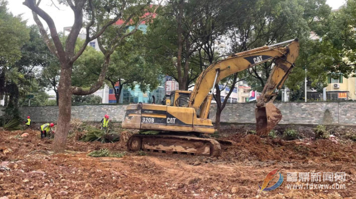 福鼎福文化公園景觀提質(zhì)工程項目建設全力推進